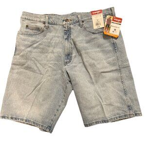 Wrangler Five Star Heritage Relaxed Fit Low Stretch 10" Inseam Size 36 NWT Blue